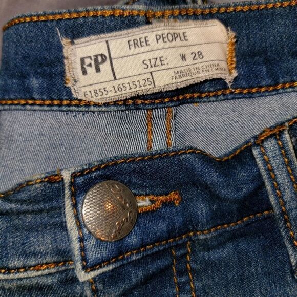 Free People skinny ankle jeans 28 x 26.5 - Picture 1 of 13